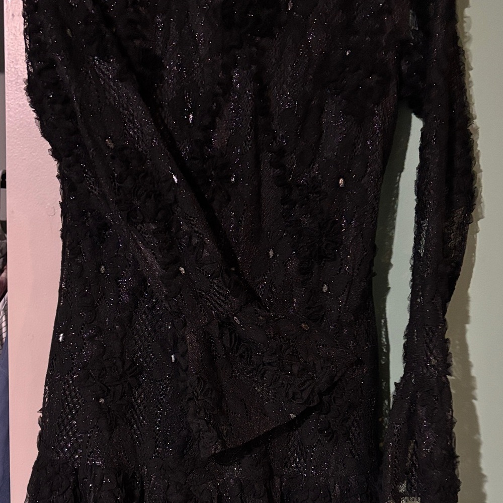 Lulu's Black Sequin Dress - Picture 3 of 5